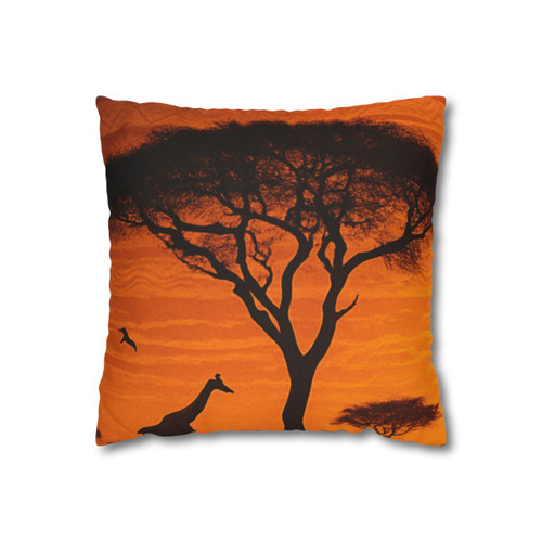 Savanna Dreamscape - Spun Polyester Square Pillowcase