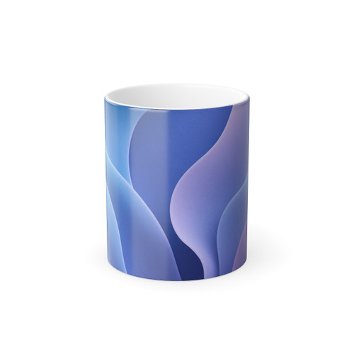 Ethereal Wave Symphony - Color Morphing Mug, 11oz