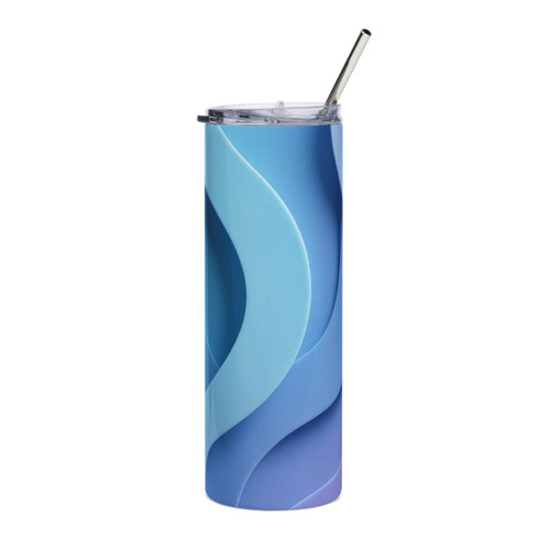 Ethereal Wave Symphony - Stainless Steel Tumbler, 20oz