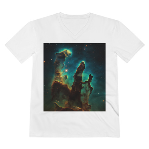Celestial Ballet: The Pillars of Creation - Men's Lightweight V-Neck Tee Celestial Ballet: The Pillars of Creation - Men's Lightweight V-Neck Tee