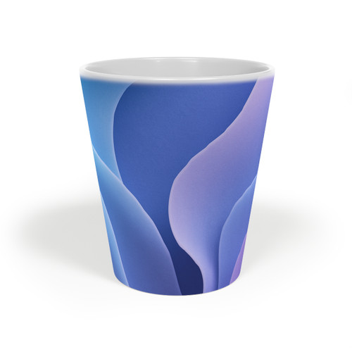 Ethereal Wave Symphony - Latte Mug, 12oz