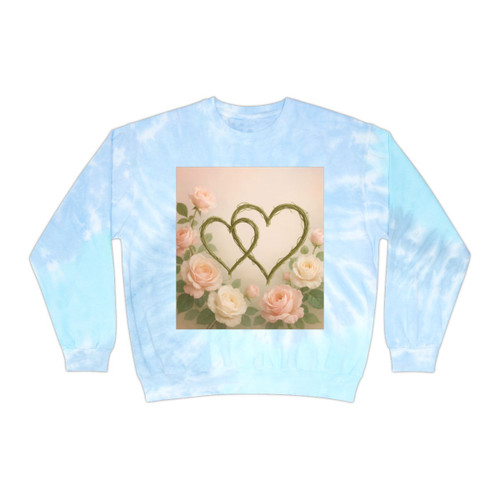 Eternal Love Blooms - Unisex Tie-Dye Sweatshirt Eternal Love Blooms - Unisex Tie-Dye Sweatshirt
