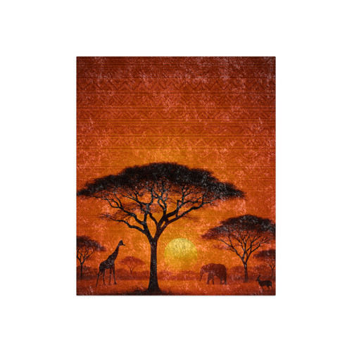 Savanna Dreamscape - Crushed Velvet Blanket