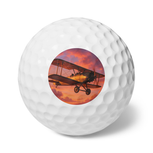 Vintage Flight Elegance - Golf Balls, 6pcs