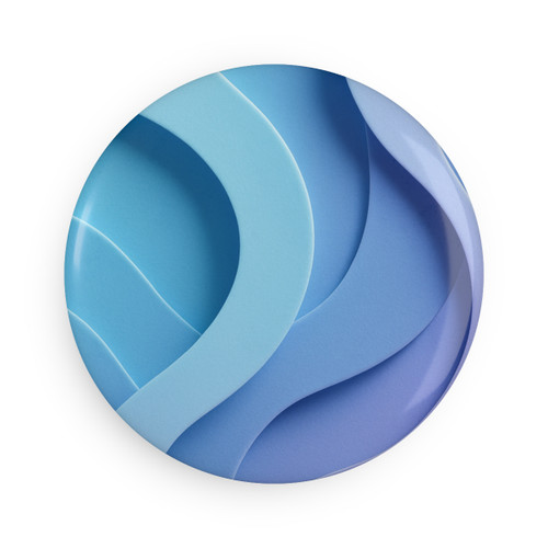 Ethereal Wave Symphony - Button Magnet, Round (1 & 10 pcs)