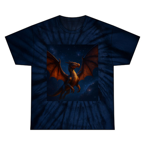 Celestial Emberwing - Unisex Tie Dye Cotton Tee Celestial Emberwing - Unisex Tie Dye Cotton Tee
