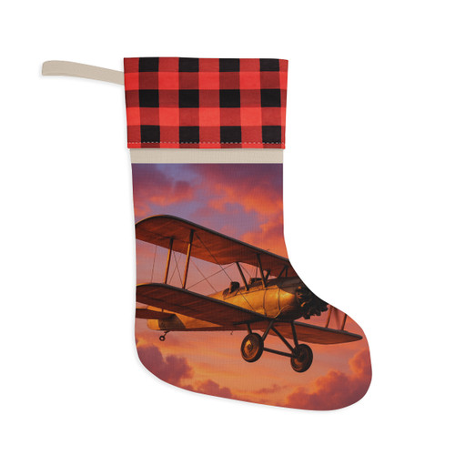 Vintage Flight Elegance - Christmas Stocking