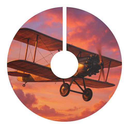 Vintage Flight Elegance - Christmas Tree Skirts