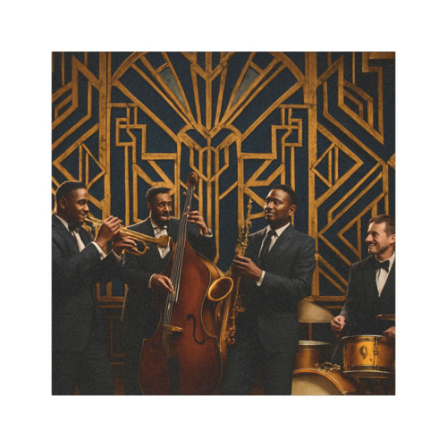 Gilded Jazz Nights - Car Magnets