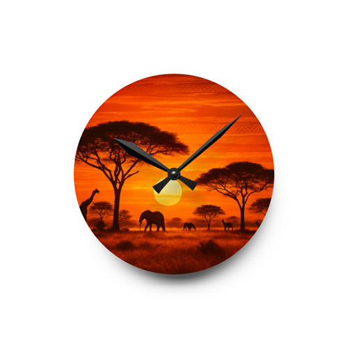 Savanna Dreamscape - Acrylic Wall Clock