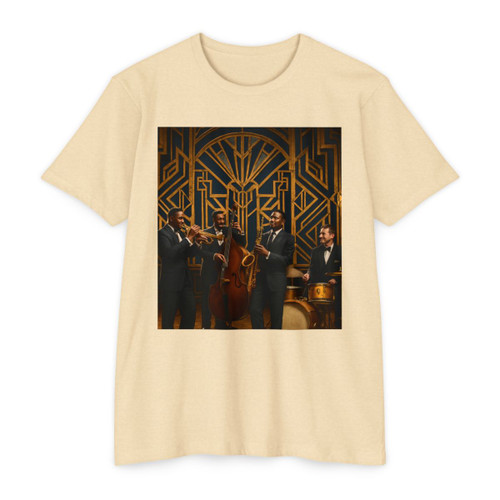 Gilded Jazz Nights - Unisex CVC Jersey T-shirt