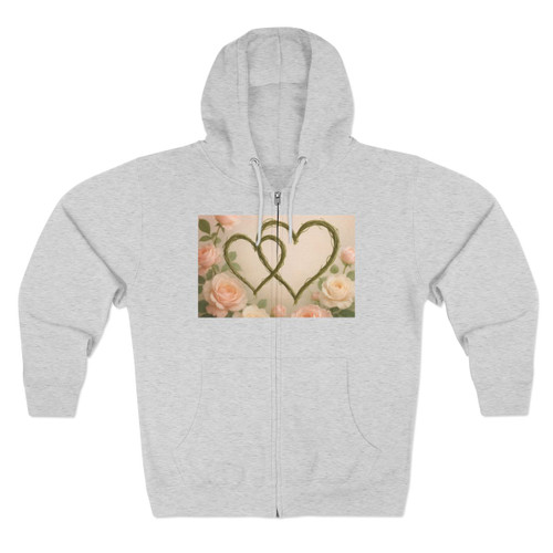 Eternal Love Blooms - Unisex Zip Hoodie