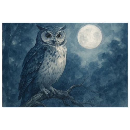 Ethereal Owl Watch - Jigsaw Puzzle with Tin