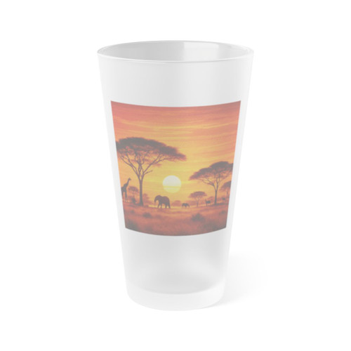 Savanna Dreamscape - Frosted Pint Glass, 16oz