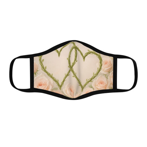 Eternal Love Blooms - Fitted Polyester Face Mask