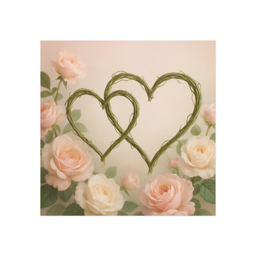 Eternal Love Blooms - Square Magnet