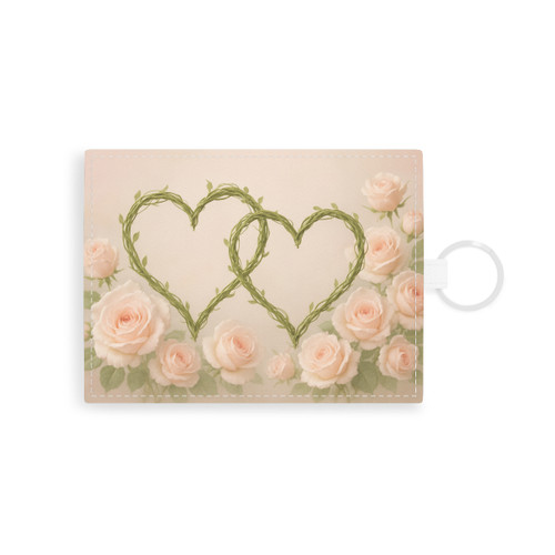 Eternal Love Blooms - Saffiano Leather Card Holder