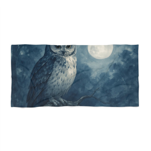 Ethereal Owl Watch - Beach Towel