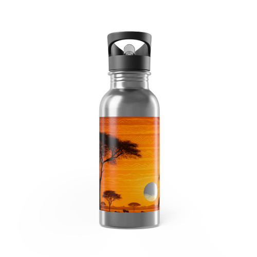 Savanna Dreamscape - Stainless Steel Water Bottle With Straw, 20oz