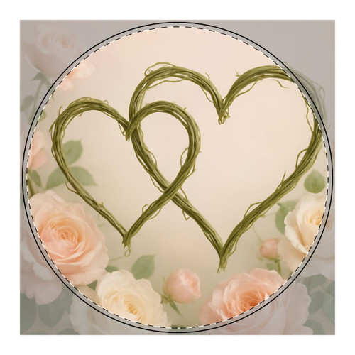 Eternal Love Blooms - PU Leather Mouse Mat