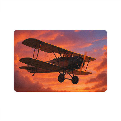 Vintage Flight Elegance - Pet Food Mat (12x18)