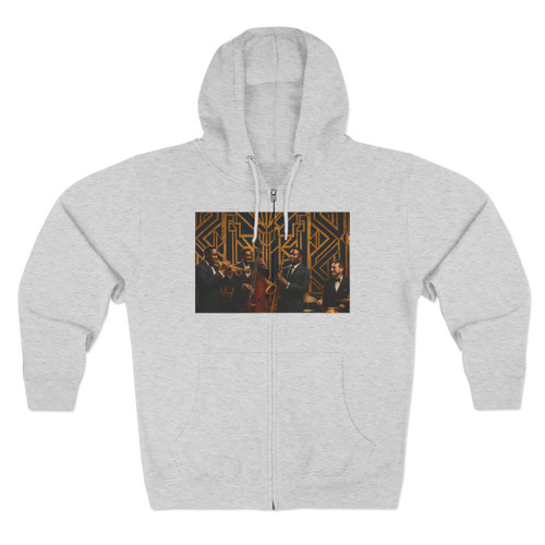 Gilded Jazz Nights - Unisex Zip Hoodie Gilded Jazz Nights - Unisex Zip Hoodie