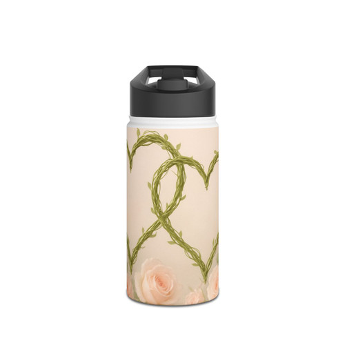 Eternal Love Blooms - Stainless Steel Water Bottle, Standard Lid