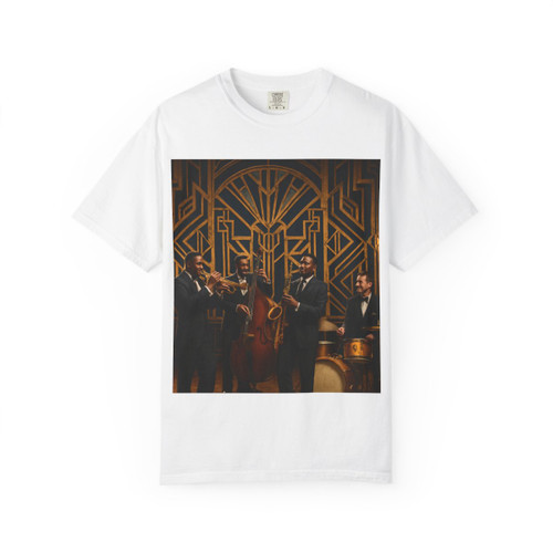 Gilded Jazz Nights - Unisex Garment-Dyed T-shirt