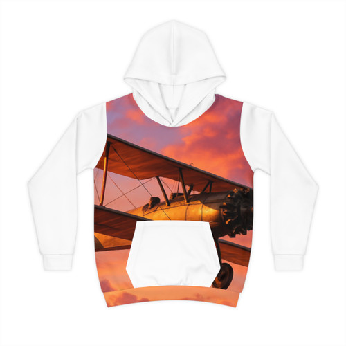 Vintage Flight Elegance - Children's Hoodie (AOP)