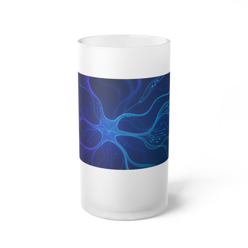 Neural Dreamscape - Frosted Glass Beer Mug