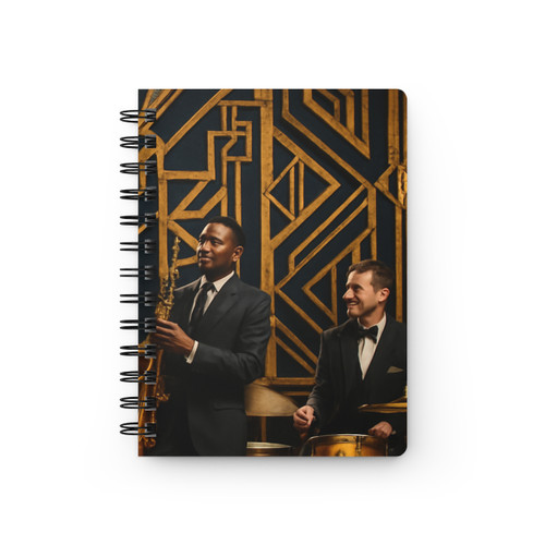 Gilded Jazz Nights - Spiral Bound Journal