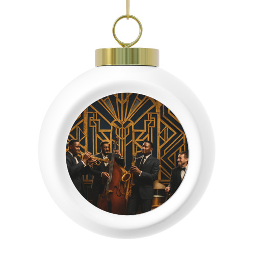 Gilded Jazz Nights - Christmas Ball Ornament