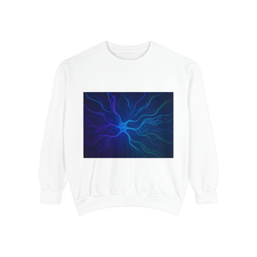 Neural Dreamscape - Unisex Garment-Dyed Sweatshirt