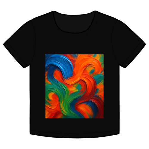 Whimsical Brushstrokes - Organic Rib Baby Tee