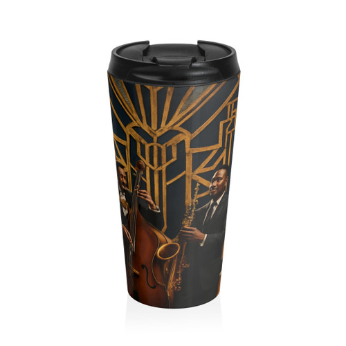Gilded Jazz Nights - Stainless Steel Travel Mug