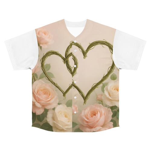 Eternal Love Blooms - Men's Baseball Jersey (AOP)