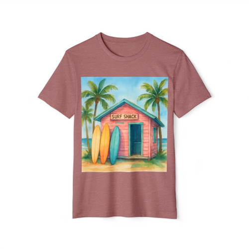 Vintage Surf Shack - Unisex Recycled Organic T-Shirt
