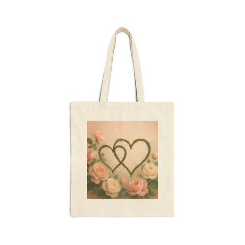 Eternal Love Blooms - Cotton Canvas Tote Bag