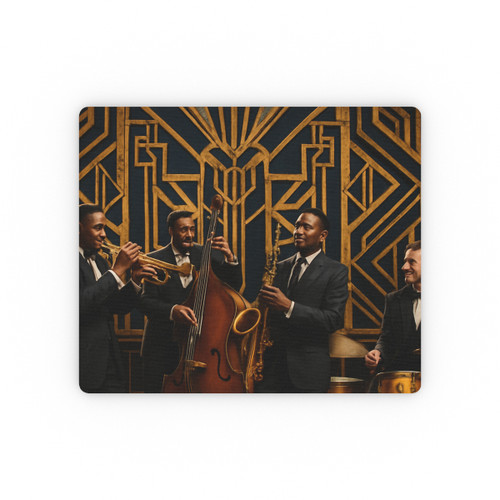 Gilded Jazz Nights - Rectangular Mouse Pad