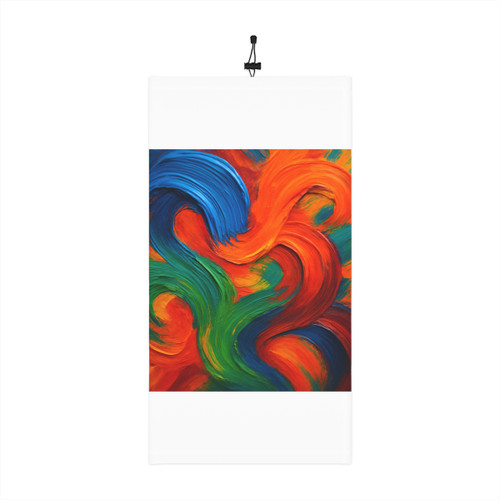 Whimsical Brushstrokes - Winter Neck Gaiter With Drawstring