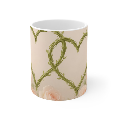 Eternal Love Blooms - Ceramic Coffee Cups, 11oz, 15oz