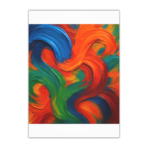 Whimsical Brushstrokes - Gift Wrapping Paper Sheets, 1pc