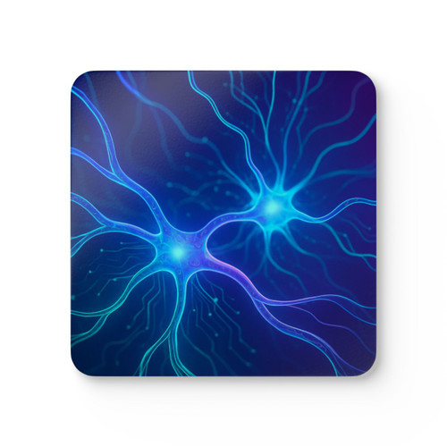 Neural Dreamscape - Corkwood Coaster Set