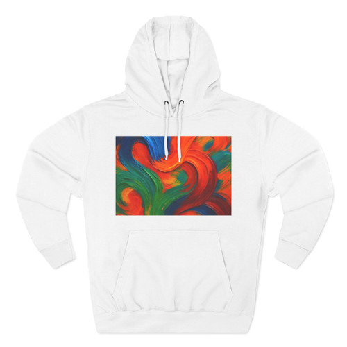 Whimsical Brushstrokes - Three-Panel Fleece Hoodie Whimsical Brushstrokes - Three-Panel Fleece Hoodie