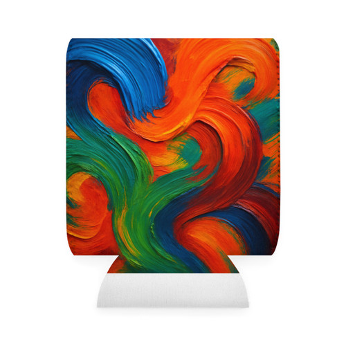 Whimsical Brushstrokes - Can Cooler Sleeve