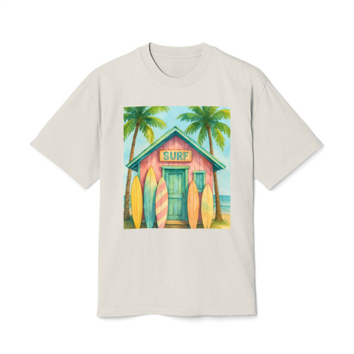 Vintage Surf Shack - Unisex Heavy Faded Tee