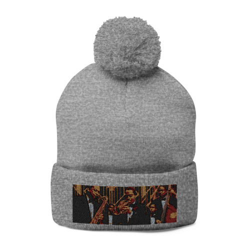 Gilded Jazz Nights - Pom-Pom Knit Cap (Embroidery)