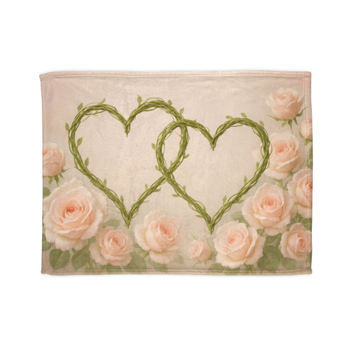 Eternal Love Blooms - Soft Polyester Blanket