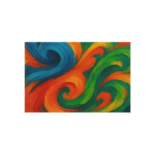 Whimsical Brushstrokes - Outdoor Rug