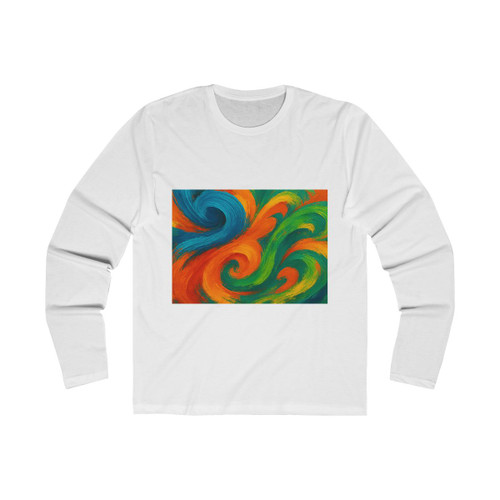 Whimsical Brushstrokes - Men's Long Sleeve Crew Tee Whimsical Brushstrokes - Men's Long Sleeve Crew Tee